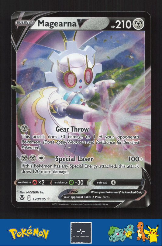 2020 Pokemon SWSH Silver Tempest 128/195 Magearna V