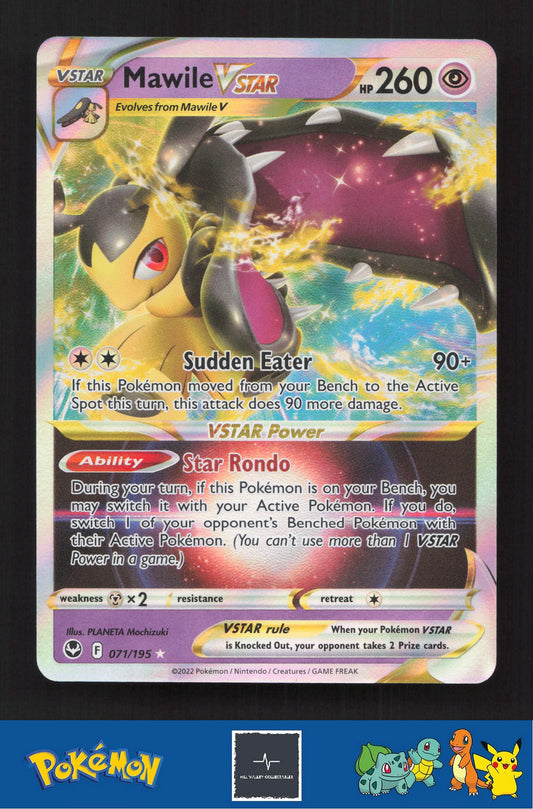 2020 Pokemon SWSH Silver Tempest 071/195 Mawile Vstar