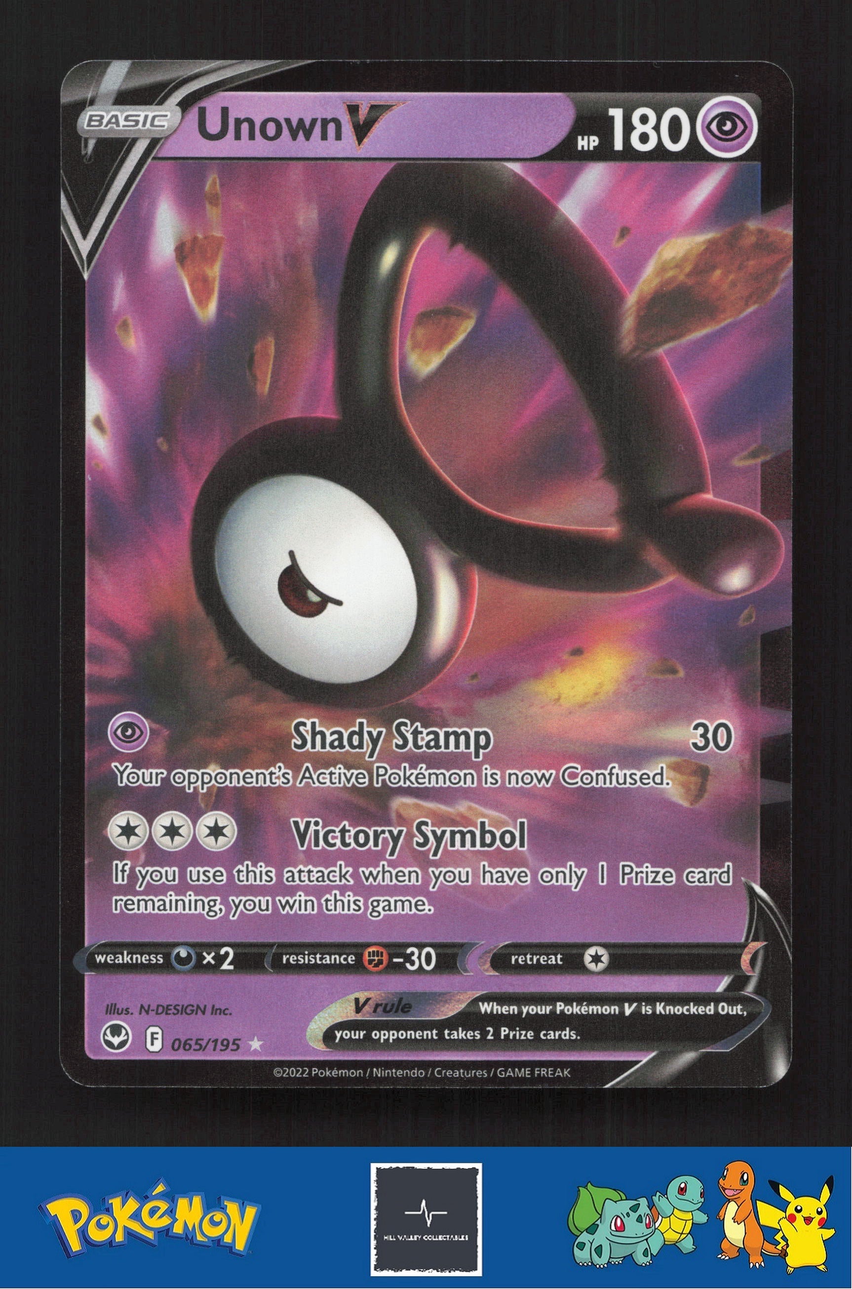 2020 Pokemon SWSH Silver Tempest 065/195 Unown V