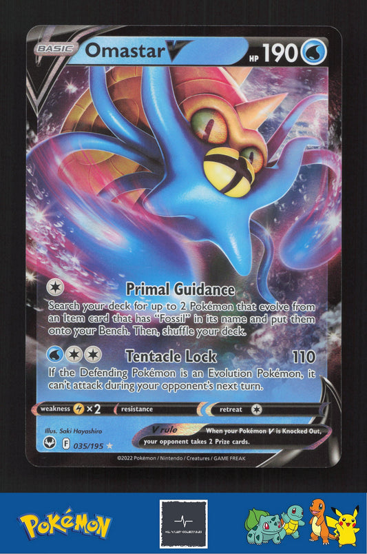 2020 Pokemon SWSH Silver Tempest 035/195 Omastar V
