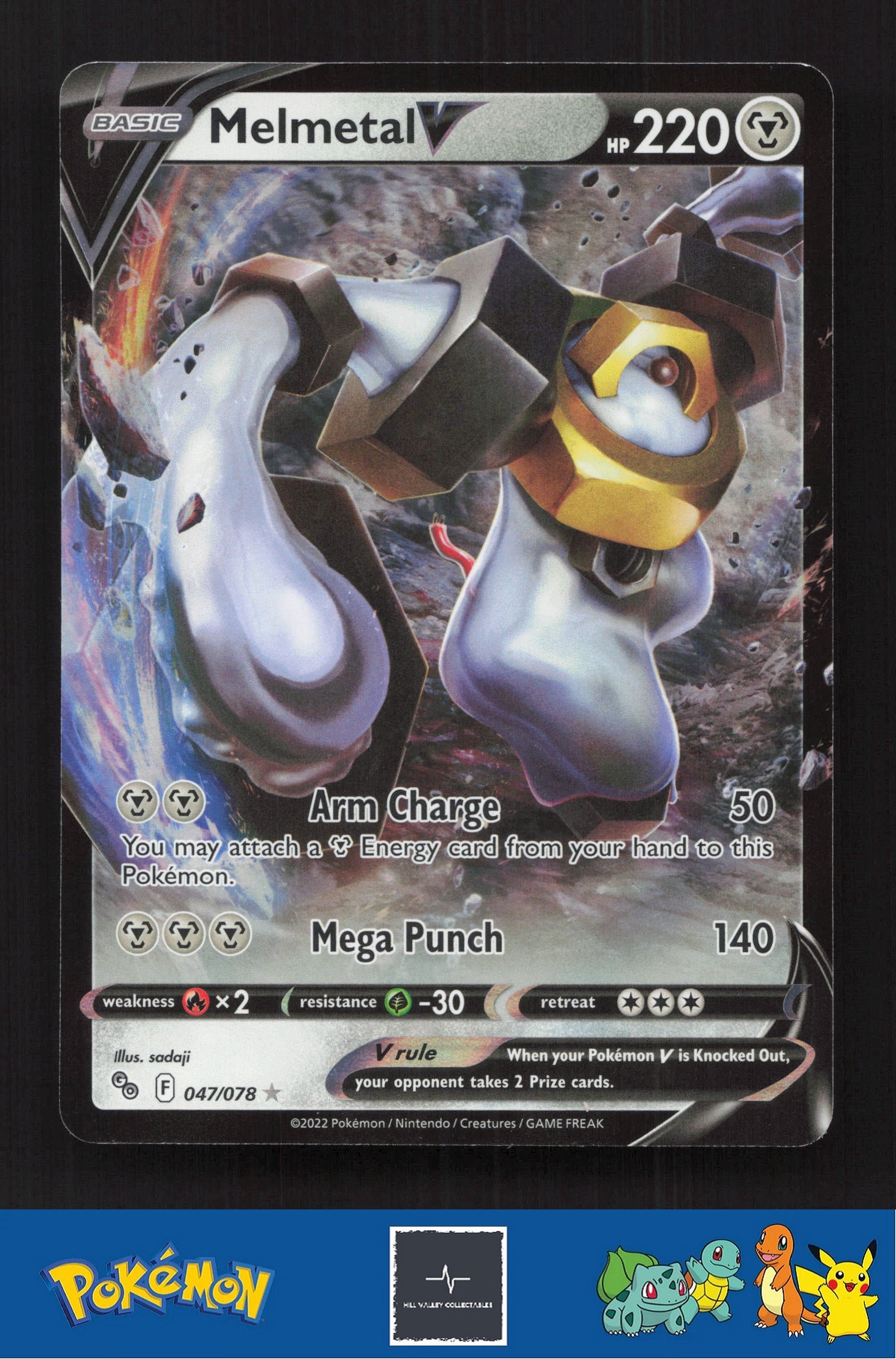 2022 Pokemon SWSH Pokemon GO 047/078 Melmetal V