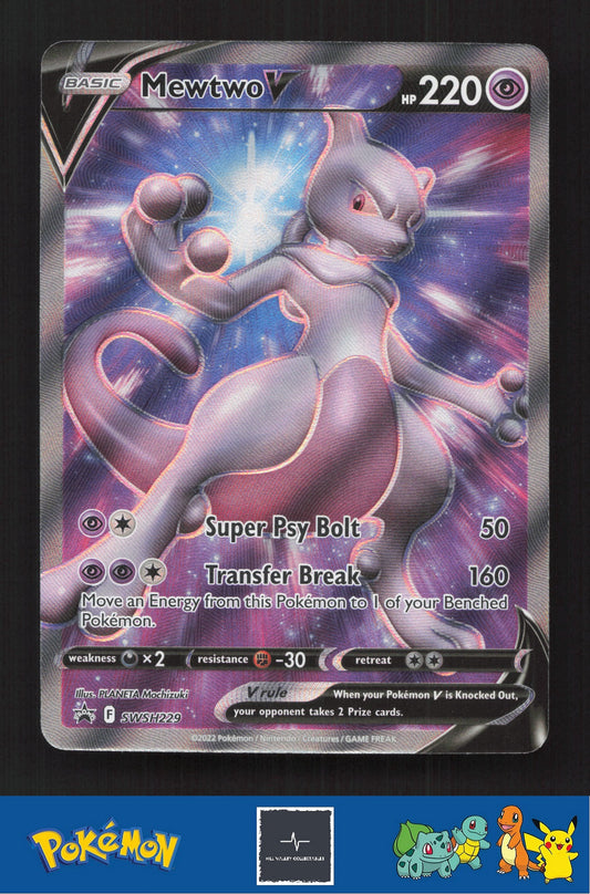 2022 Pokemon SWSH Pokemon GO SWSH229 Mewtwo V ETB Promo