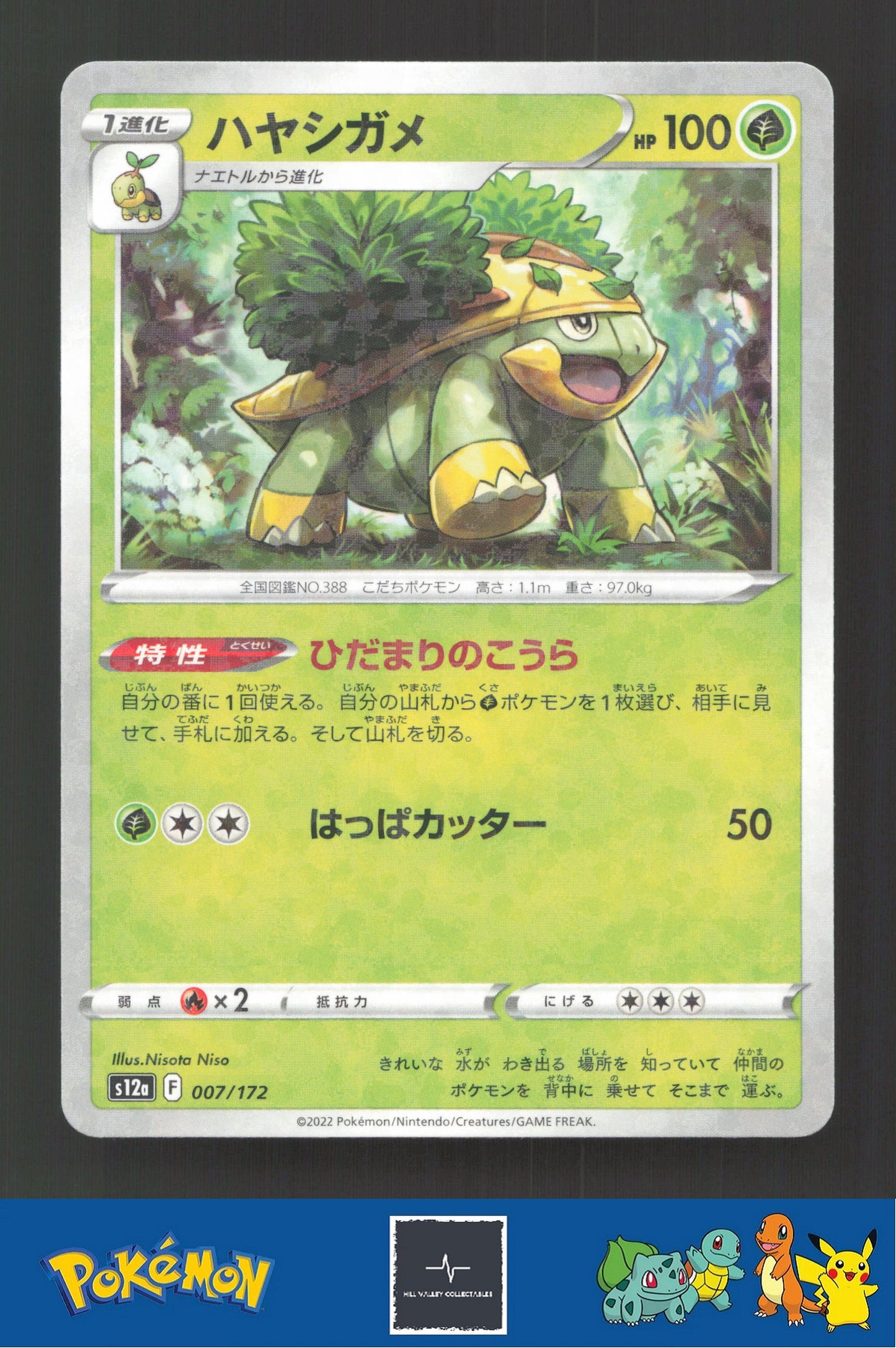 2022 Japanese Pokemon S12a Vstar Universe 007/172 Grotle Reverse