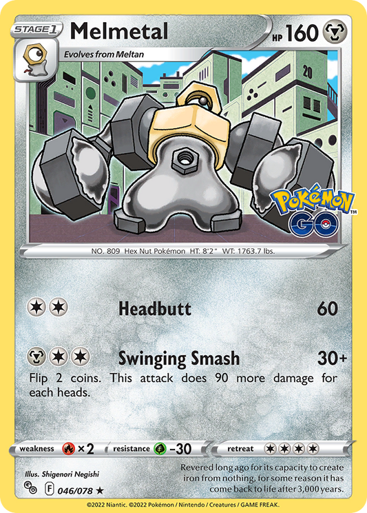 2022 Pokemon SWSH Pokemon Go 046/078 Melmetal Reverse