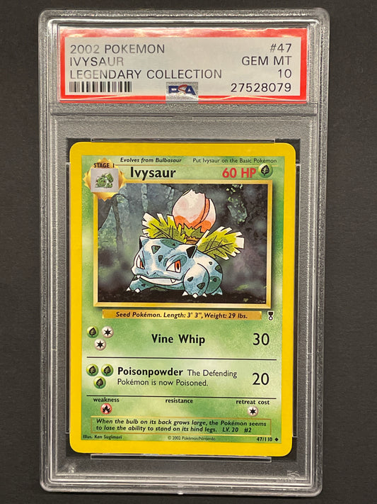 2002 Pokemon WotC Legendary Collection 47/110 Ivysaur PSA 10