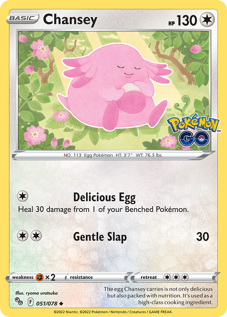 2022 Pokemon SWSH Pokemon Go 051/078 Chansey