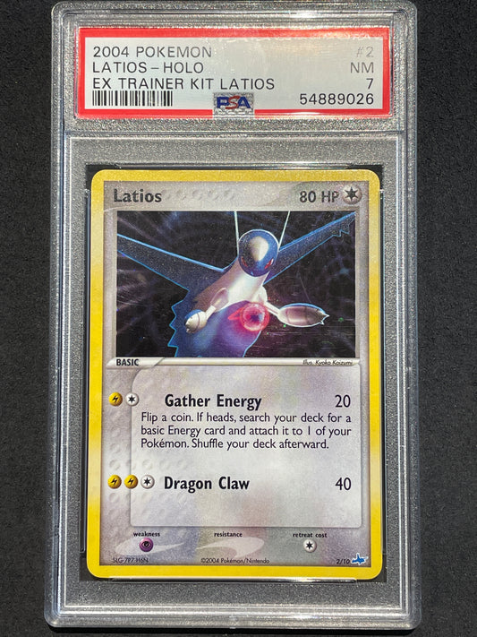 2004 Pokemon EX Trainer Kit Latios 2/10 Latios Holo PSA 7