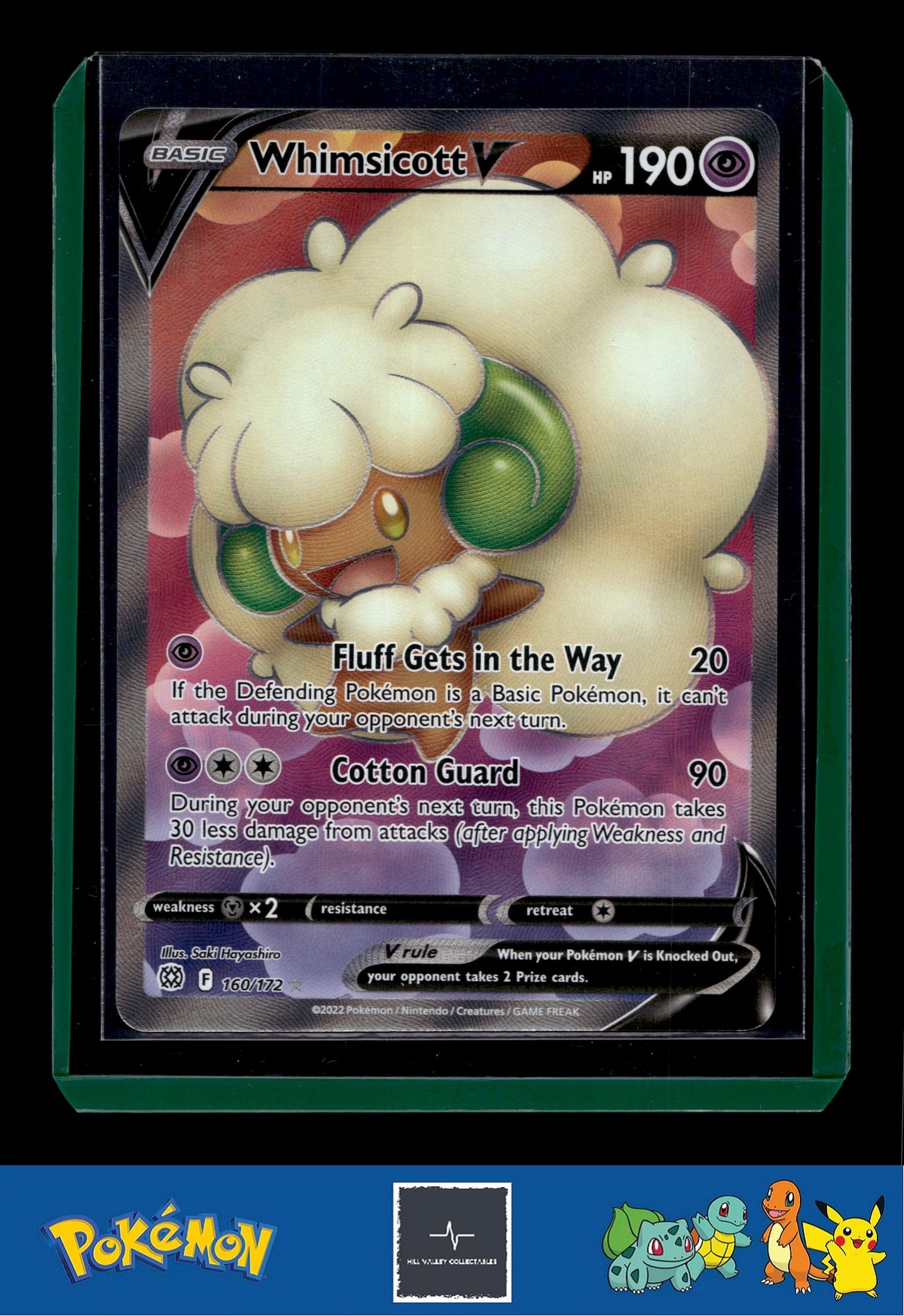 2021 Pokemon SWSH Brilliant Stars 160/172 Whimsicott V