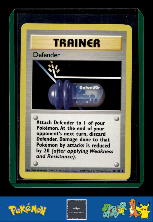 1999-2000 Pokemon 4th Print UK Base Set 80/102 Defender