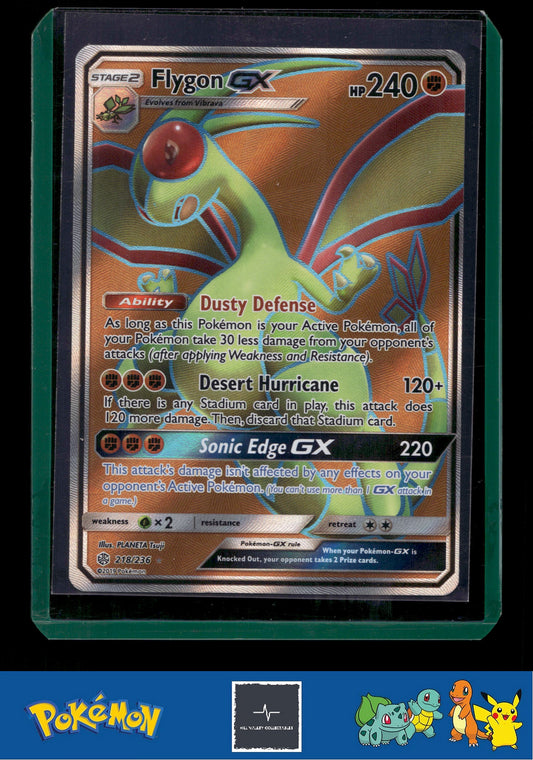 2019 Pokemon SM Cosmic Eclipse 218/236 Flygon GX