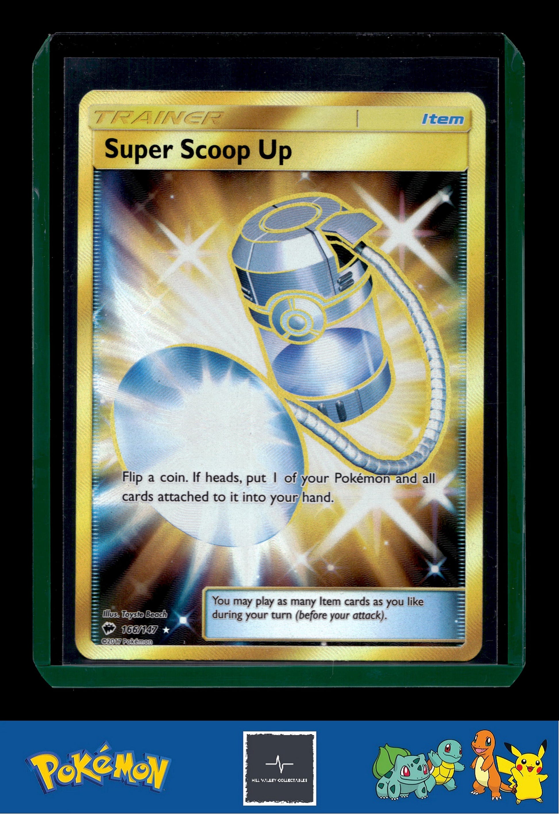 2017 Pokemon SM Burning Shadows 166/147 Super Scoop Up