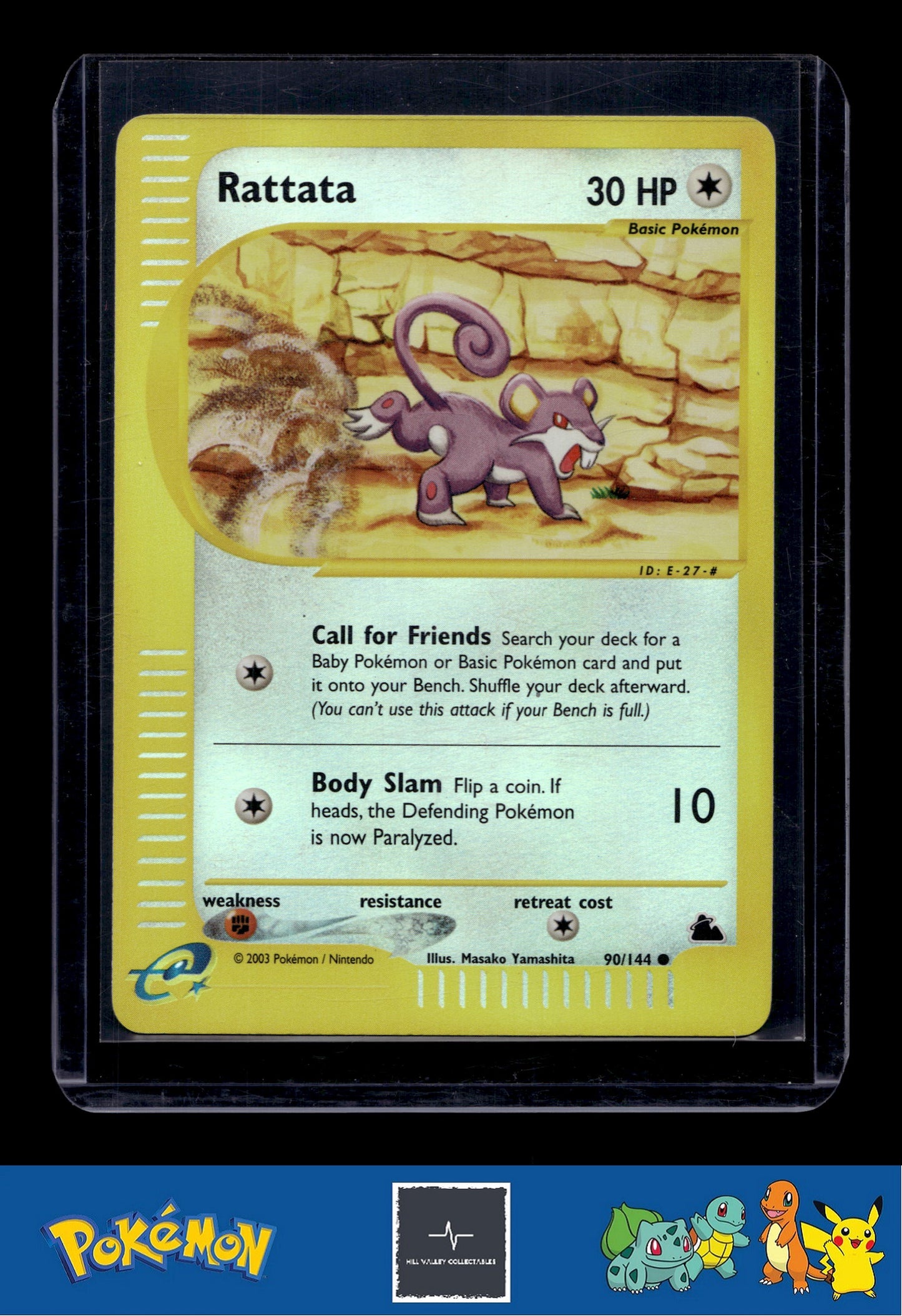 2003 Pokemon Skyridge 090/144 Rattata Reverse