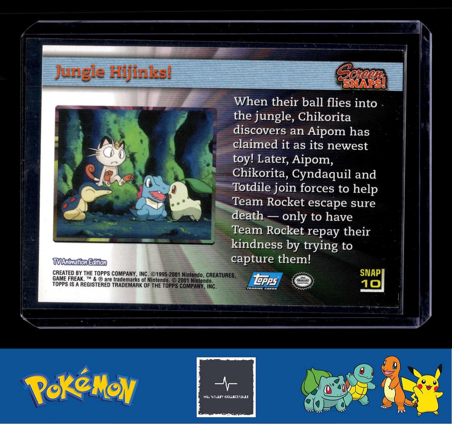 2001 Topps Johto League Champions Screen Snap 10 Jungle Hijinks!