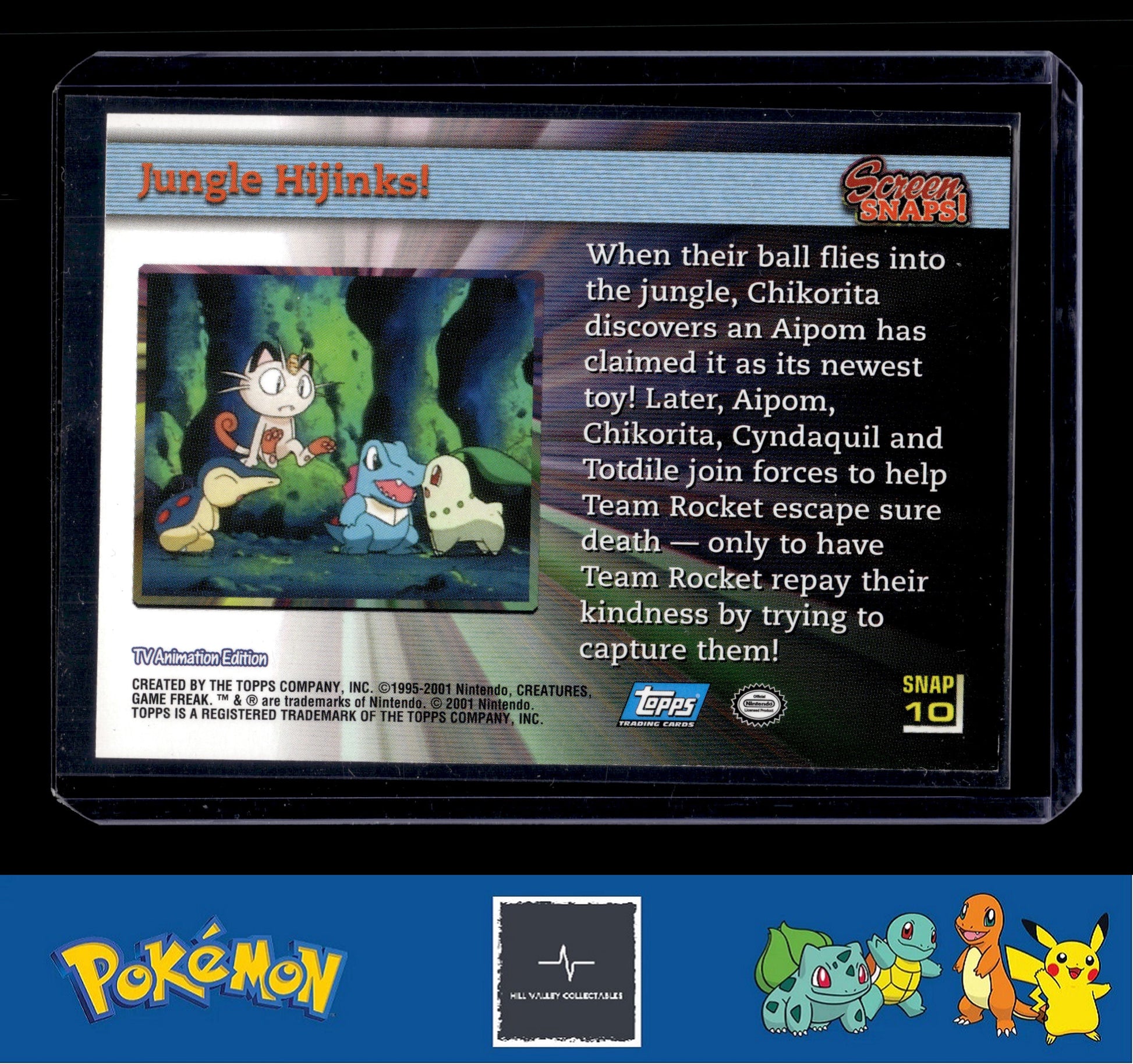 2001 Topps Johto League Champions Screen Snap 10 Jungle Hijinks!