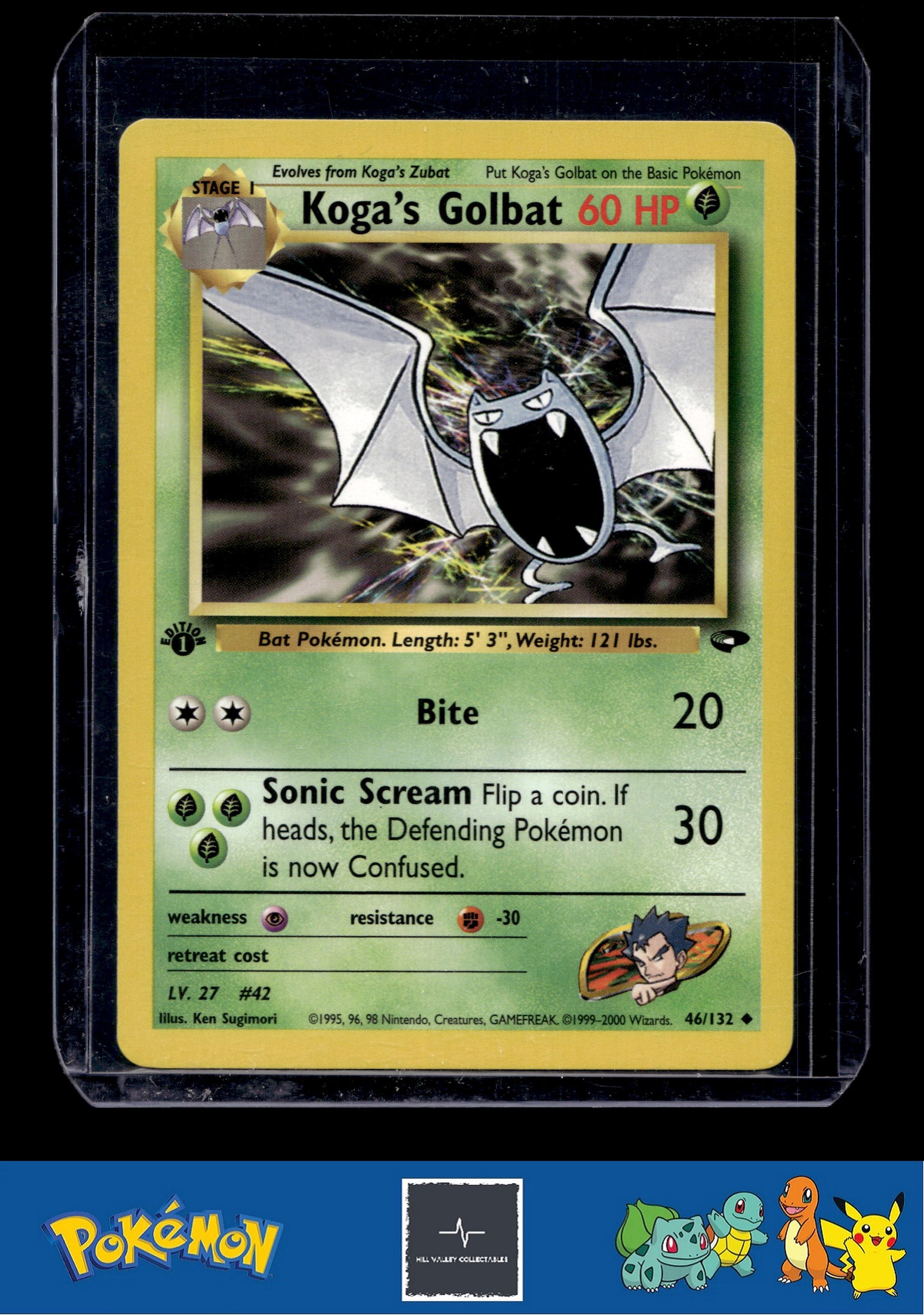 Pokemon Gym Challenge 046/132 Koga's Golbat 1st Ed