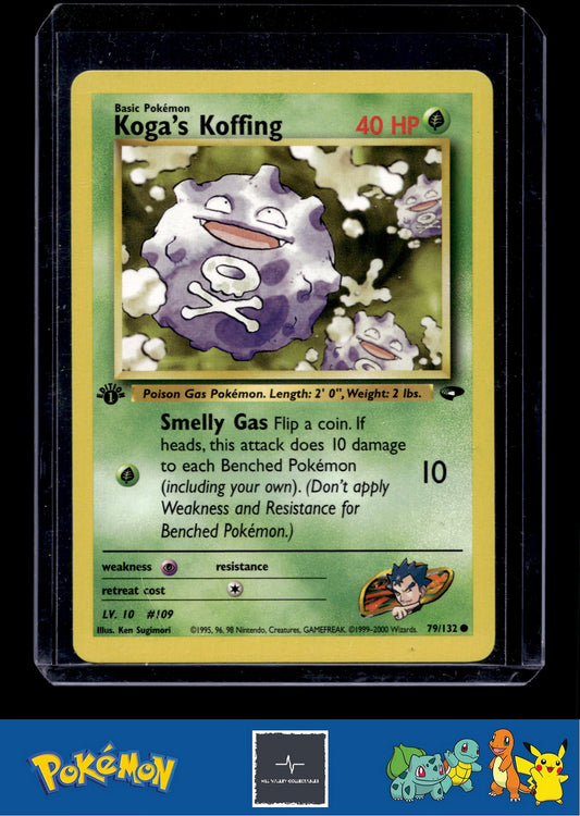 Pokemon Gym Challenge 079/132 Koga's Koffing 1st Ed