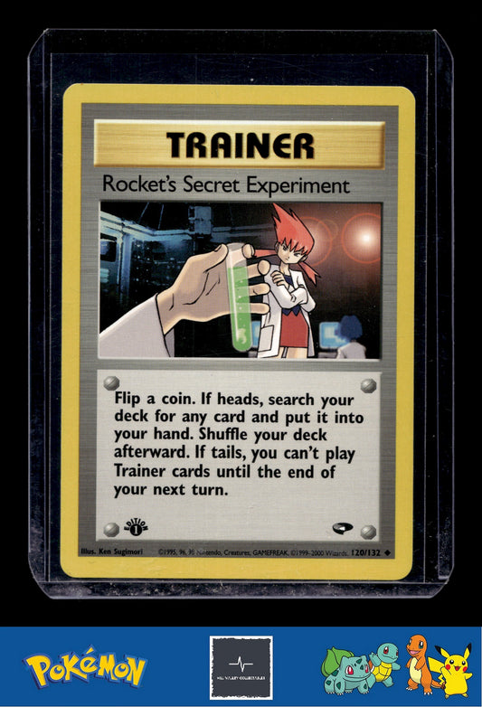 Pokemon Gym Challenge 120/132 Rocket's Secret Experiment 1st Ed