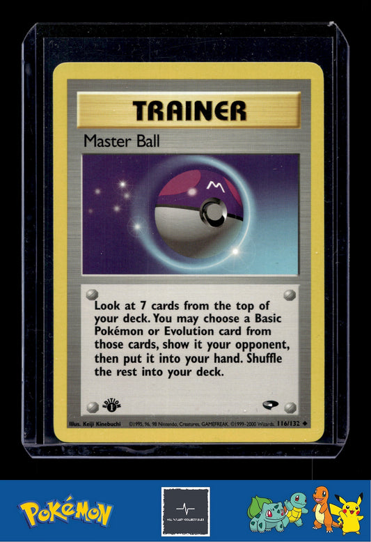 Pokemon Gym Challenge 116/132 Master Ball 1st Ed