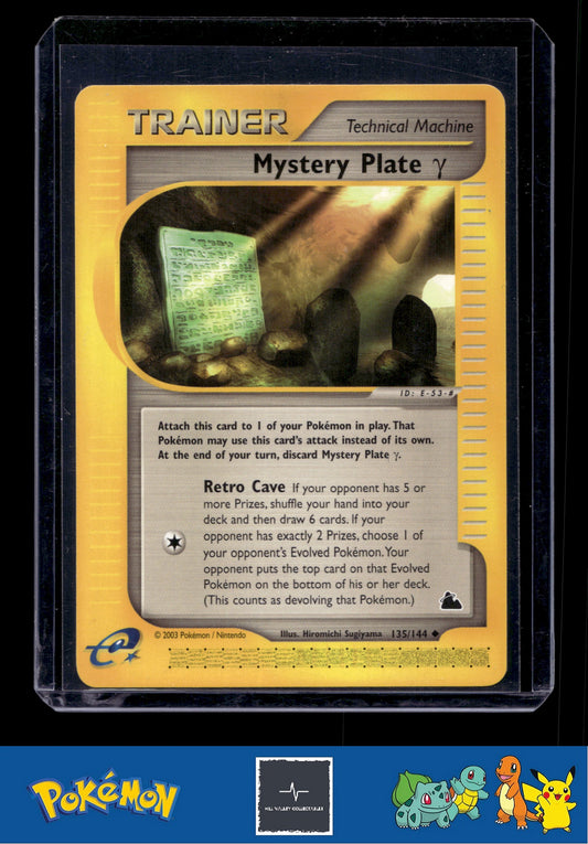 Pokemon Skyridge 135/144 Mystery Plate Gamma