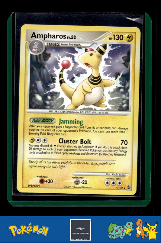 Pokemon Secret Wonders 1/132 Ampharos Non-Holo