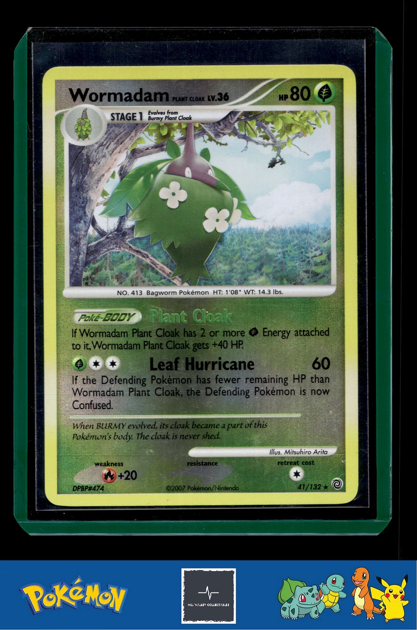 Pokemon Secret Wonders 41/132 Wormadam Plant Cloak Reverse