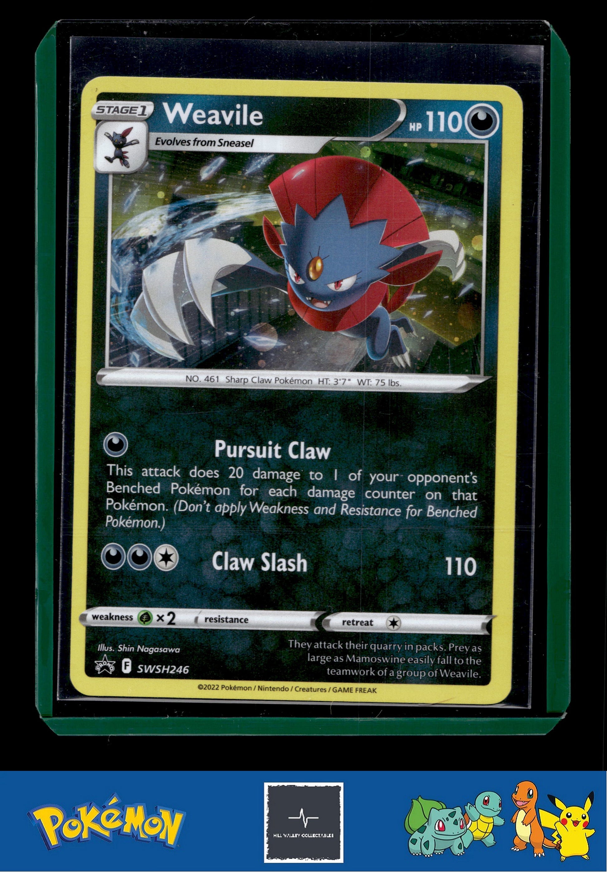 Pokemon SWSH Sword & Shield Promo SWSH246 Weavile (Cosmos Holo)