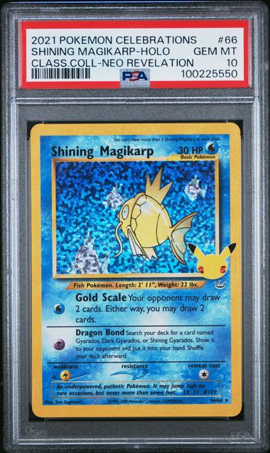 2021 Pokemon SWSH Classic Collection 66/64 Shining Magikarp Holo PSA 10