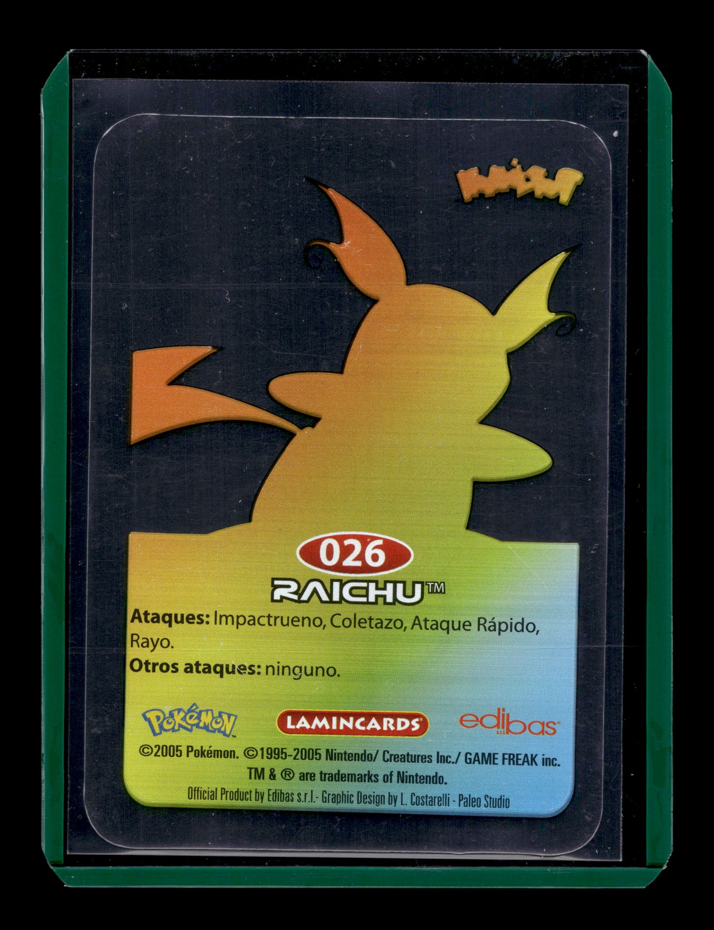 2005 Pokemon Lamincards 026 Raichu