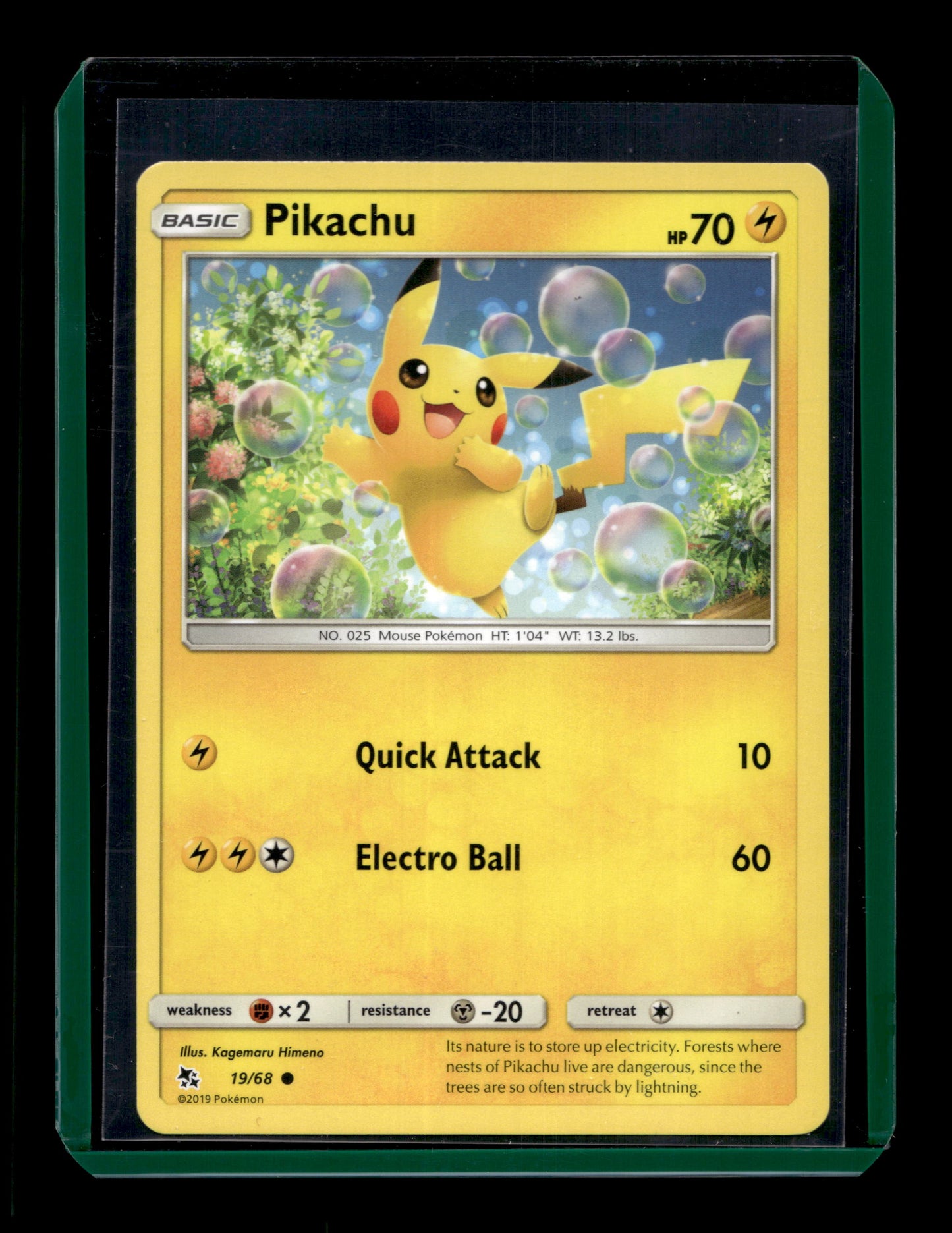 2019 Pokemon SM Hidden Fates 19/68 Pikachu