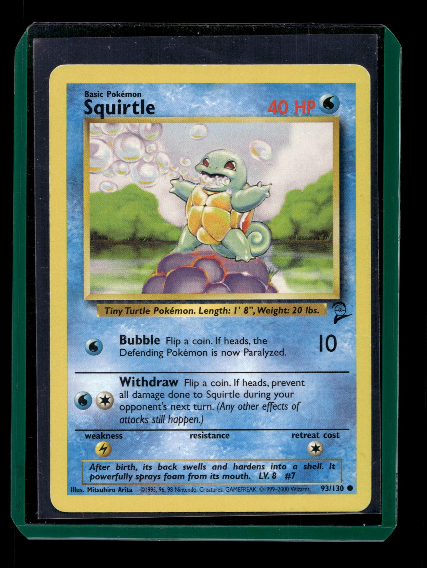 2000 Pokemon WotC Base Set 2 93/130 Squirtle