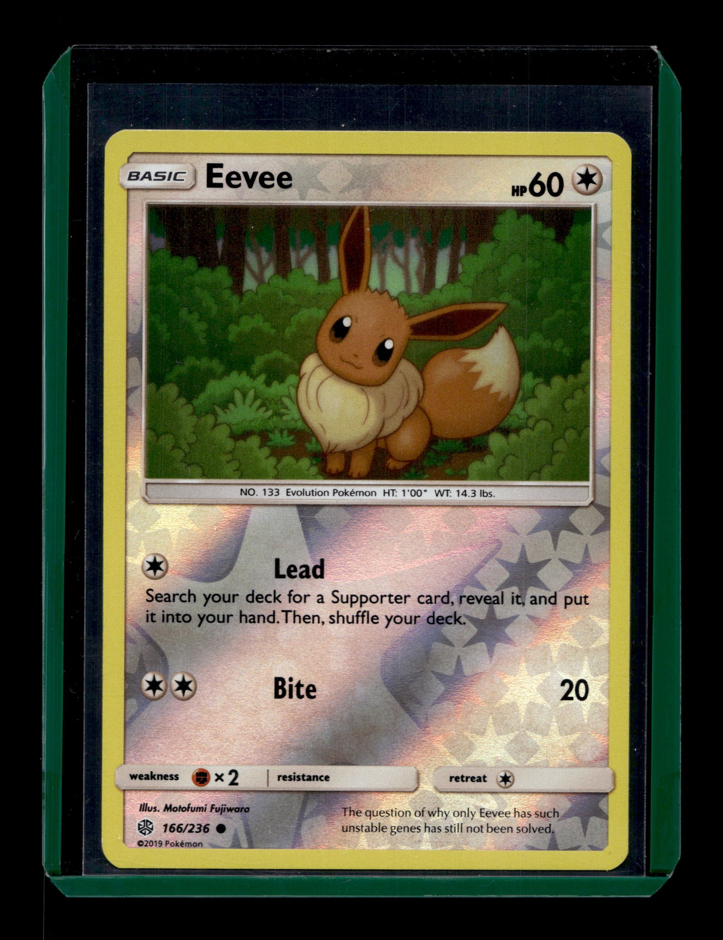 2019 Pokemon SM Cosmic Eclipse 166/236 Eevee Reverse