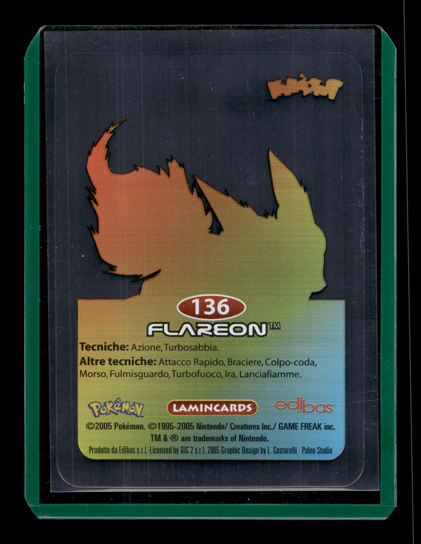 2005 Pokemon Lamincards 136 Flareon