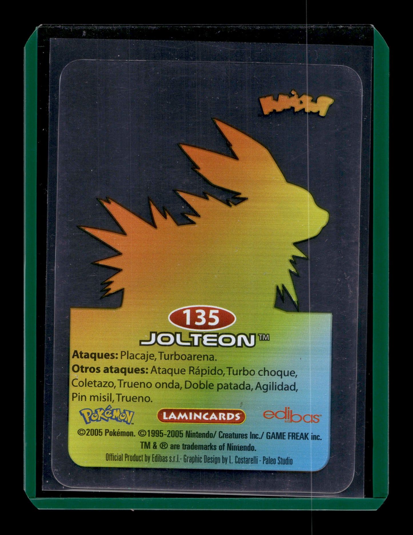 2005 Pokemon Lamincards 135 Jolteon