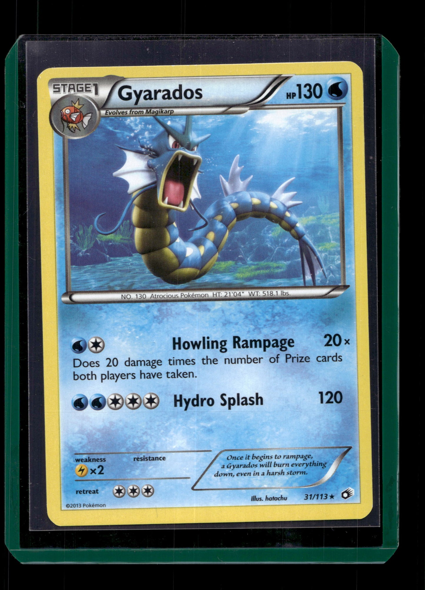 2013 Pokemon BW legendary Treasures 31/113 Gyarados