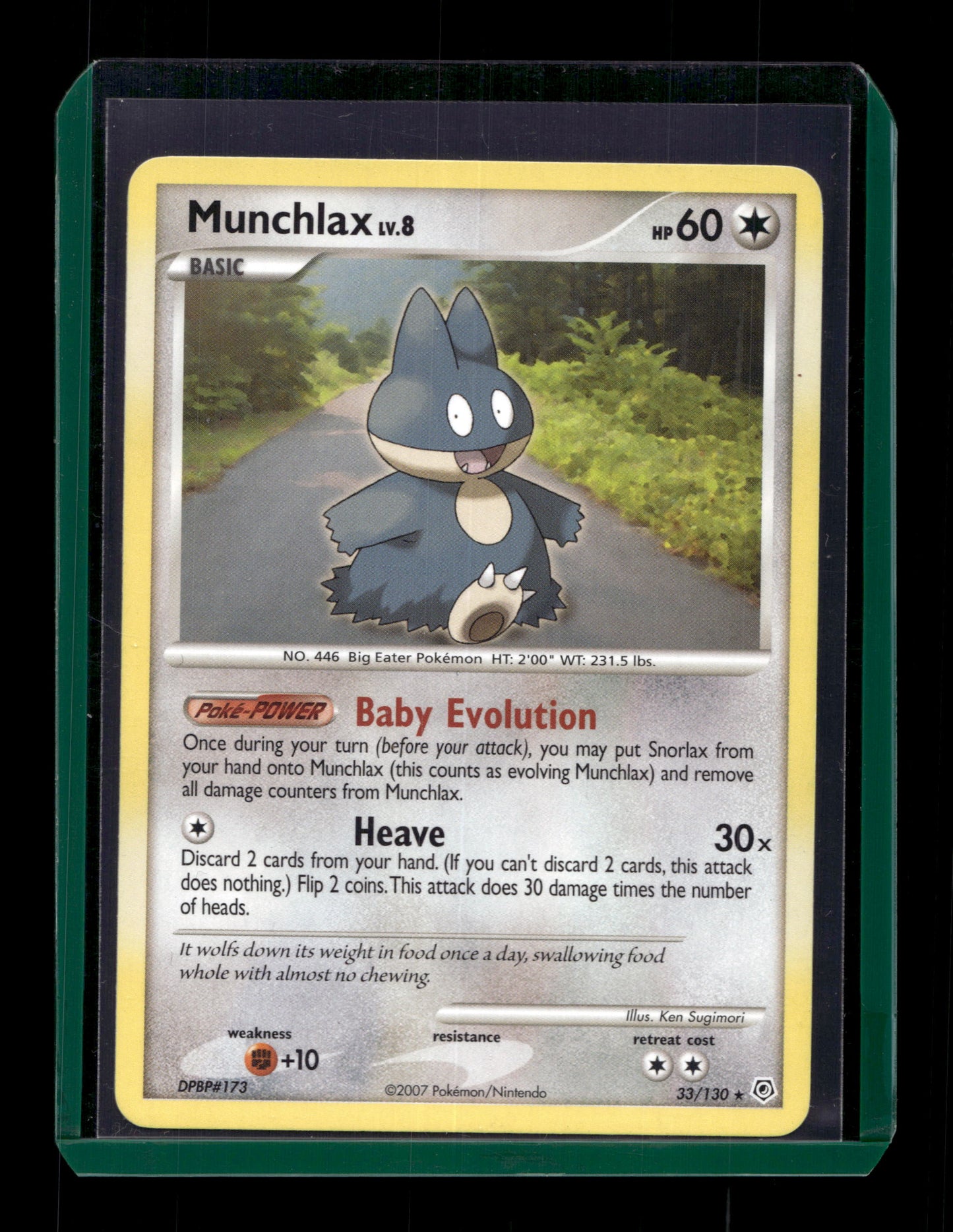 2007 Pokemon D&P DPBP#173 33/130 Munchlax