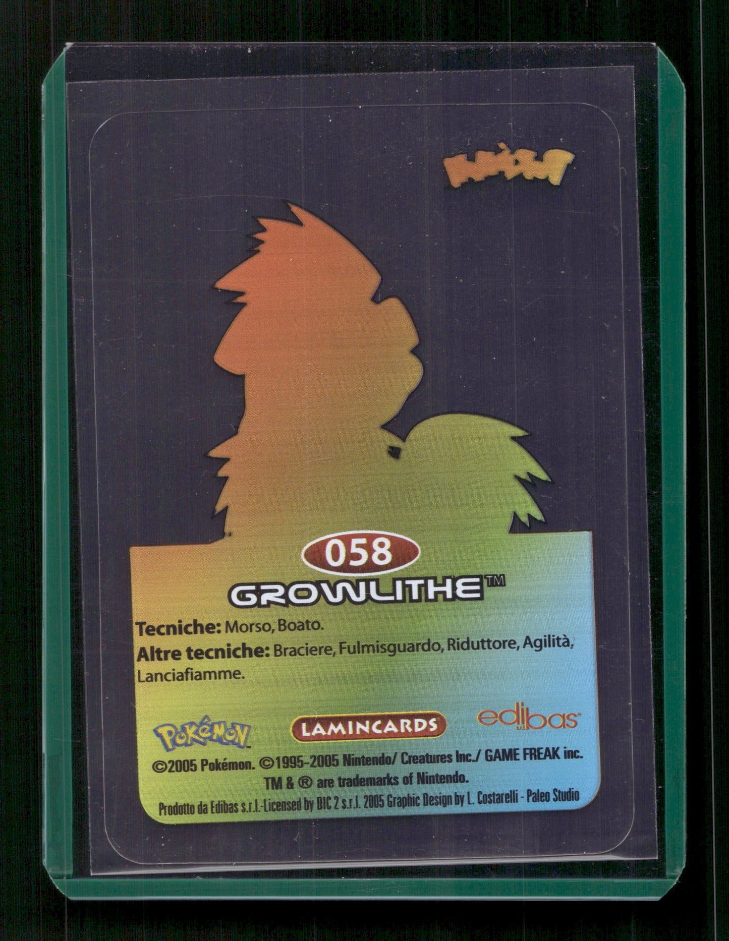 2005 Pokemon Lamincards 058 Growlithe