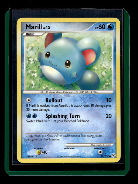 2007 Pokemon DP Base DPBP#211 88/130 Marill