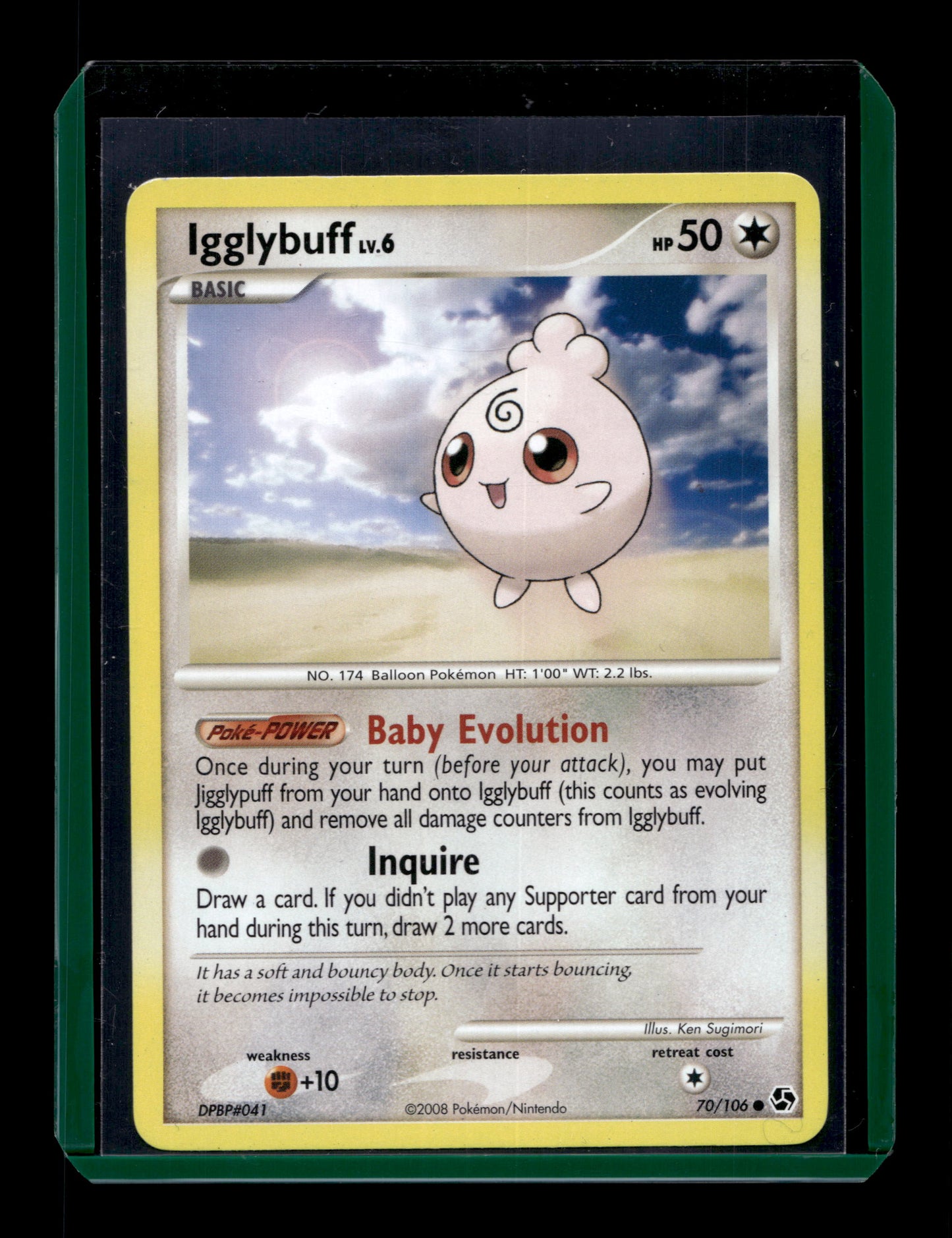 2008 Pokemon DP Great Encounters DPBP#041 70/106 Igglybuff