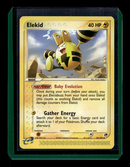 2003 Pokemon EX Sandstorm 36/100 Elekid