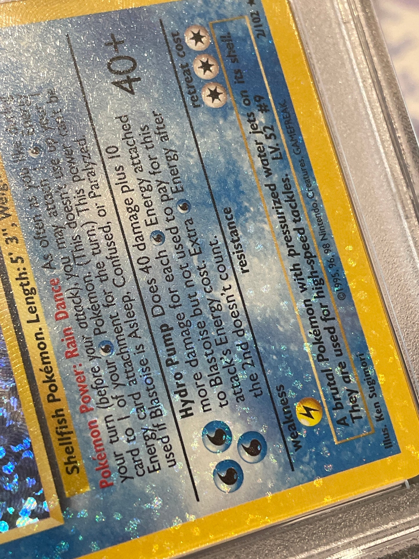 2021 Pokemon SWSH Classic Collection 2/102 Blastoise Holo Bleed PSA 10