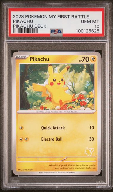 2023 Pokemon My First Battle Deck Pikachu PSA 10