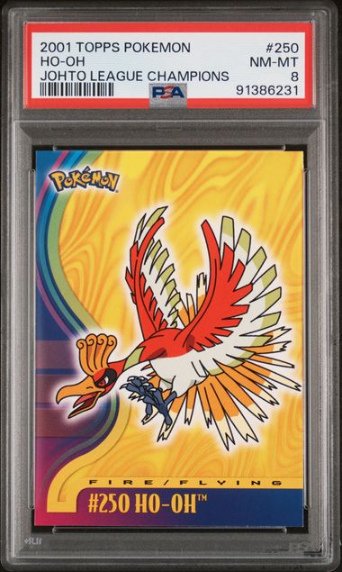 2001 Topps Pokemon Johto League Champions 250 Ho-Oh PSA 8