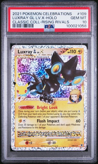 2021 Pokemon SWSH Classic Collection 109/111 Luxray LV.X PSA 10